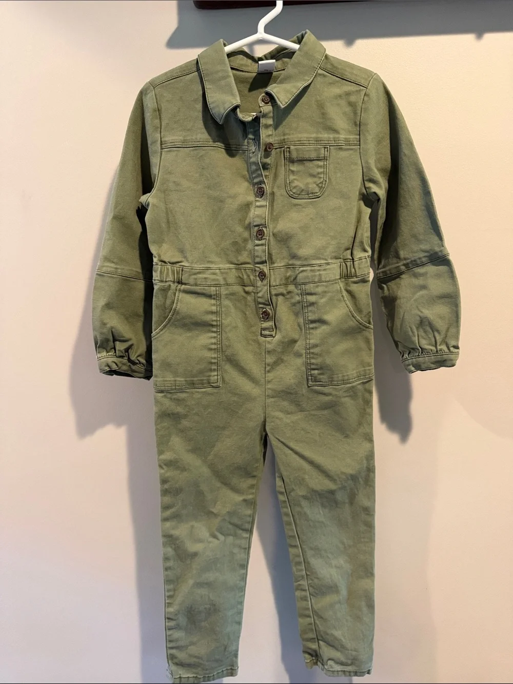 Old Navy 5T Army/Olive Green Long Sleeve Romper